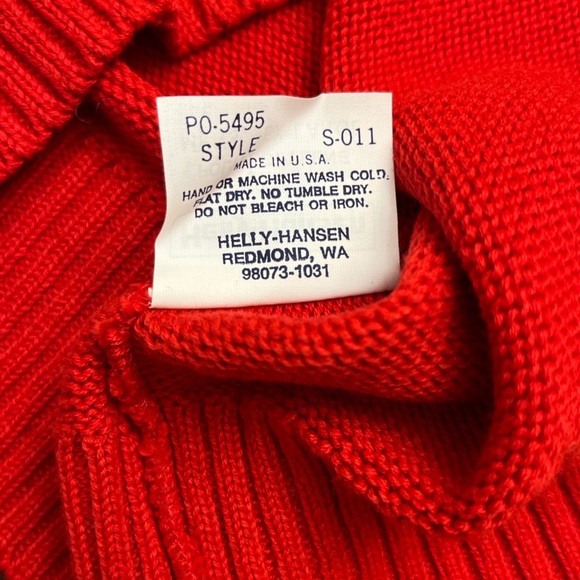 Helly Hansen Vintage Crewneck Sweater Size XL Red Winter Ski Made In USA Hip EUC - Picture 14 of 16
